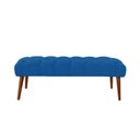 Ver imagem 1 de Banco Rubi 80cm Suede Azul Royal - Dominic Decor