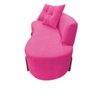 Namoradeira Sofá Feijão Luna Orgânica Veludo Rosa Pink - 3