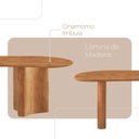 Ver imagem 5 de Mesa para Sala de Jantar Celeste 180cm Tampo Orgânico em Lamina de Madeira