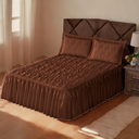 Ver imagem 1 de Roupa de Cama Colcha Casal Padrao Bordada 03 Peças Sofisticada Confortável