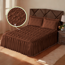 Ver imagem 2 de Roupa de Cama Colcha Casal Padrao Bordada 03 Peças Sofisticada Confortável