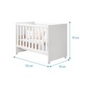 Ver imagem 6 de Berço Americano Katatau multifuncional 3 em 1 Vira Mini Cama e Sofazinho Infantil Branco Fosco