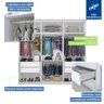 Guarda Roupa Casal Barcelona 3 Port de Correr 4 Gav e 3 Esp:branco - 7