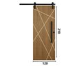 Porta de Correr Padrão Imbuia Agatha Trilho Soft Puxador Barra Chata 800 Mm 120 X 210 Direito - 3