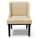 Ver mais imagens de Kit 8 Cadeiras Estofadas para Sala de Jantar Base Fixa de Madeira Preto Lia Veludo Luxo Off White -