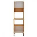 Ver imagem 2 de Torre Quente 2 Portas com Nichos Freijo/white Laca Brilho - Genialflex