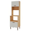 Ver imagem 1 de Torre Quente 2 Portas com Nichos Freijo/white Laca Brilho - Genialflex
