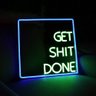 Letreiro Neon Led - Get Shit Done Hutz - 1