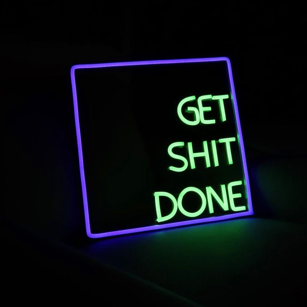 Letreiro Neon Led - Get Shit Done Hutz - 2