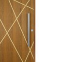 Ver imagem 5 de Porta de Correr Padrão Imbuia Agatha Trilho Embutir Puxador Barra Chata 800 Mm Cromado 82 X 210 Dire