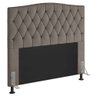 Cabeceira Cama Box Queen Itália 160 Cm Suede MV Estofados Italia Bege - 1