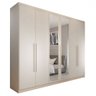 Guarda-roupa Casal Madalena 6 Portas 6 Gavetas 100% Mdf com Espelho - Panorama Móveis - 3