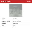 Ver imagem 6 de Prato para Bolo de Cristal Transparente 12x32x17cm Boleira Festa Doces Suporte