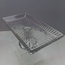 Ver imagem 5 de Prato para Bolo de Cristal Transparente 12x32x17cm Boleira Festa Doces Suporte