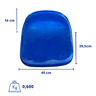 ASSENTO PARA CADEIRA CONCHA AZUL PP7 (SOMENTE O ASSENTO) - 3
