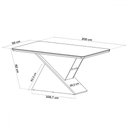 Ver imagem 3 de Mesa de Jantar 8 Lugares Moçambique com Vidro Mel/marfim/off White - Panorama Móveis