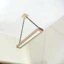 Ver imagem 3 de Luminária Lustre Pendente Rústico Madeira Led Lustre 20w