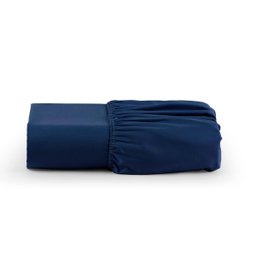Roupa de Cama Solteiro 400 Fios 2 Peças 100% Toque Macio Cor:azul - 2