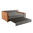 Ver imagem 7 de Sofá Cama Casal 2 Lugares Linho Cinza Anis 159cm