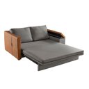 Ver mais imagens de Sofá Cama Casal 2 Lugares Linho Cinza Anis 159cm