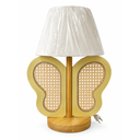 Ver imagem 3 de Abajur Infantil Borboleta com Palha Indiana | Luminária Decorativa para Quarto de Menina | Madeira