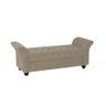 Recamier Divã Morabe P04 140 cm Suede Bege TCA 941 - Amarena Móveis - 2