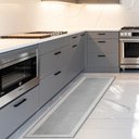 Ver imagem 2 de Tapete/Passadeira Antiderrapante 50x1,4m Multi Square Grey/Cinza Kacyumara - Casa k