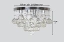 Ver imagem 3 de Lustre Cristal Legítimo K9 Redondo 30cm Diâmetro Vai Montado