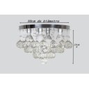 Ver imagem 3 de Lustre Cristal Legítimo K9 Redondo 30cm Diâmetro Vai Montado
