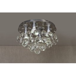 Lustre Cristal Legítimo K9 Redondo 30cm Diâmetro Vai Montado - 2