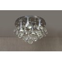 Ver imagem 2 de Lustre Cristal Legítimo K9 Redondo 30cm Diâmetro Vai Montado