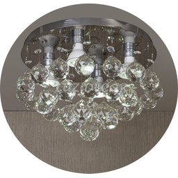 Lustre Cristal Legítimo K9 Redondo 30cm Diâmetro Vai Montado - 4