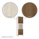 Ver imagem 7 de Paneleiro de Cozinha 70 Cm com Nicho Microondas 4 Portas 4 Prateleiras Linea Luciane Móveis