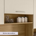 Ver imagem 7 de Cozinha Compacta 6p 2g 180 Cm Ferrara Freijo Soft Ktp