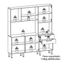 Ver imagem 4 de Cozinha Compacta 6p 2g 180 Cm Ferrara Freijo Soft Ktp