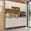 Ver imagem 2 de Cozinha Compacta 6p 2g 180 Cm Ferrara Freijo Soft Ktp