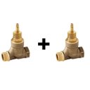 Ver imagem 1 de Kit 2 Base Registro Pressão Docol 3/4 Anti-horário 1/2volta