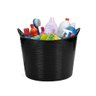 Balde Flexivel Cesto Multiuso Preto Roupa Brinquedos 42l - 1