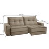Conjunto Sofá Retrátil e Reclinável 2 Modulos 210/br 0,25 Cm Belgica - 3