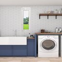 Ver imagem 1 de Janela Vitrô Capelinha de Alumínio Branco 80x50 Cm Linha Veneza