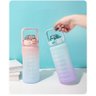 Garrafa Squeze Motivacional Bpa Free Enfeites Adesivo 2000ml:rosa/azul - 5