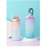 Garrafa Squeze Motivacional Bpa Free Enfeites Adesivo 2000ml:rosa/azul - 6