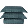 Kit Cobre Leito Dupla Face Micro Percal 200 Fios Solteiro com Porta Travesseiro:verde - 3