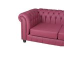 Ver imagem 6 de Jogo de Sofá Chesterfield Vinho + 2 Poltronas - 70x230x59 / 70x102x59cm