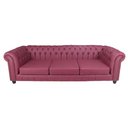 Ver imagem 4 de Jogo de Sofá Chesterfield Vinho + 2 Poltronas - 70x230x59 / 70x102x59cm