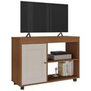 Ver imagem 2 de Rack Sala Tv 42 Sampa 2 Nichos Porta e Prateleiras Cinamomo/off White