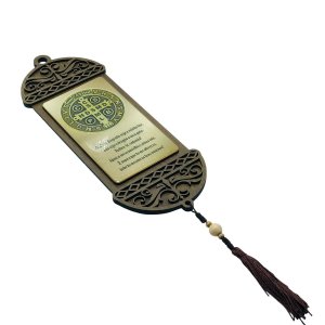 Adorno Escapulário de Porta Medalha de São Bento