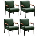 Ver imagem 1 de Kit 4 Poltronas Jade Cor:Veludo Verde 270