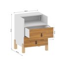 Ver imagem 7 de Mesa de Cabeceira com 1 Nicho e 2 Gavetas Domus Yescasa