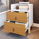 Ver imagem 3 de Mesa de Cabeceira com 1 Nicho e 2 Gavetas Domus Yescasa